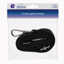 " Gamma" HA1- 1 Ручка для сумки, полиэстер 135 см 1 шт. №03 черный — фото 2
