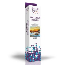 Кристальная ( алмазная) мозаика  " ФРЕЯ" ALVR- 162 " Поздний вечер" 24 х 24 см — фото 2