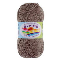 Пряжа ALPINA " SATI" 100% мерсеризованный хлопок 10 * 50г 170 м №046 серо- коричневый. Цена за упаковку 10 шт — фото 1