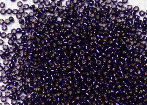 Бисер Япония MIYUKI Seed Beads 15/0 100г 1426 окрашенный фиолетовый серебряная линия внутри — фото 2