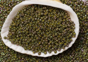 Бисер Япония MIYUKI Seed Beads 15/0 100г 1897 золотая оливка непрозрачный блестящий — фото 3