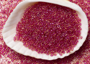 Бисер Япония MIYUKI Seed Beads 15/0 100г 0363 светло-топаз блестящий клюква линия внутри — фото 3