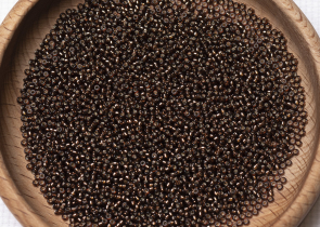 Бисер Япония MIYUKI Seed Beads 15/0 100г 0005D корневое пиво серебряная линия внутри — фото 5