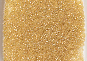 Бисер Япония MIYUKI Seed Beads 15/0 5г 1902 полуматовое золото серебряная линия внутри — фото 4