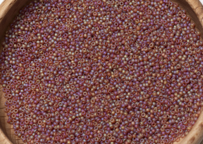 Бисер Япония MIYUKI Seed Beads 15/0 100г 0134FR тёмно-топаз радужный матовый — фото 5
