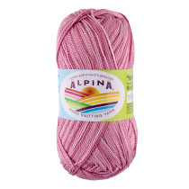 Пряжа ALPINA "HOLLY MELANGE" 100% мерсеризованный хлопок 10 * 50г 200 м №12 бежево-розовый/т.бежево-розовый. Цена за упаковку 10 шт — фото 2