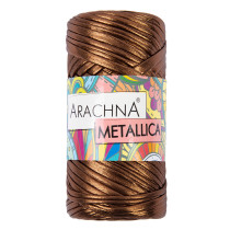 Пряжа ARACHNA " METALLICA" 100% полиэстер 4 * 115 г ± 10 г 50 м №04 бронзовый. Цена за упаковку 4 шт — фото 1