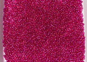 Бисер Япония MIYUKI Seed Beads 15/0 5г 1436 окрашенный малина серебряная линия внутри — фото 4