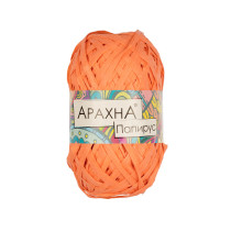 Пряжа ARACHNA " Papyrus" 100% целлюлоза 10 * 40 г ± 3 г 50 м №08 св. оранжевый. Цена за упаковку 10 шт — фото 1