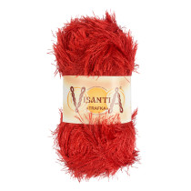 Пряжа VISANTIA " TRAFKA" 100% полиэстер 5 * 100 г 150 м №0025 красный. Цена за упаковку 5 шт — фото 1