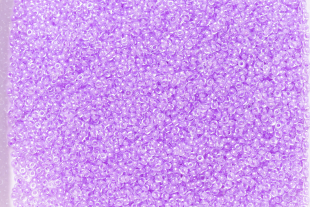 Бисер Япония MIYUKI Seed Beads 15/0 5г 0222 кристалл фиолетовая линия внутри — фото 4