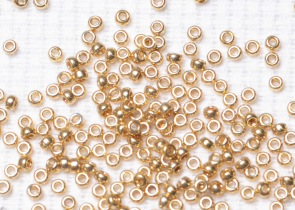 Бисер Япония MIYUKI Seed Beads 15/0 100г 1052 оцинкованное золото — фото 2