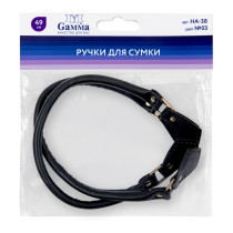 " Gamma" HA- 38 Ручки для сумки 49 см 2 шт. №03 чёрный — фото 2