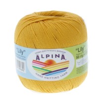 Пряжа ALPINA "LILY" 100% мерсеризованный хлопок 10 * 50г 175 м №038 оранжевый. Цена за упаковку 10 шт — фото 2
