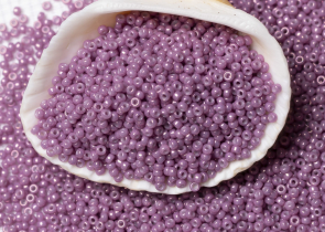Бисер Япония MIYUKI Seed Beads 15/0 100г 1867 тёмно-орхидея непрозрачный блестящий — фото 3