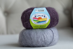 Пряжа ALPINA " LUCKY MOHAIR" 60% кид мохер, 40% акрил 10 * 50г 150 м №13 фиолетовый. Цена за упаковку 10 шт — фото 4