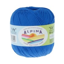 Пряжа ALPINA "LILY" 100% мерсеризованный хлопок 10 * 50г 175 м №100 синий. Цена за упаковку 10 шт — фото 2