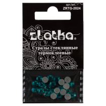 Страз клеевой " Zlatka" ZRTG- 2024 SS20 цветные 4. 7 мм стекло 24 шт в пакете с картонным еврослотом №09 бирюзовый ( Blue Zircon)  — фото 1