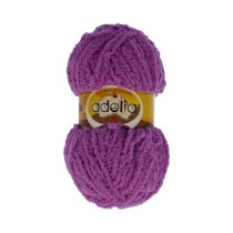 Пряжа ADELIA " SOFIA" 100% полиэстер 10 * 50г 90 м №18 сиреневый. Цена за упаковку 10 шт — фото 1