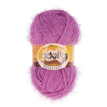 Пряжа ADELIA " BRILLIANT" 100% полиэстер 10 * 50г 90 м №25 св. сиреневый. Цена за упаковку 10 шт — фото 1