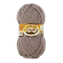 Пряжа ADELIA " RUSLANA" 75% акрил, 25% шерсть 5 * 100 г 100 м №03 бежевый. Цена за упаковку 5 шт — фото 1