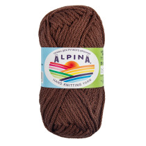 Пряжа ALPINA "GARRY" 100% мерсеризованный хлопок 10 * 50г 50 м №12 агат (коричневый). Цена за упаковку 10 шт — фото 1