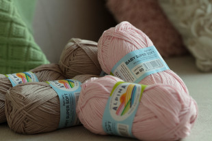 Пряжа ALPINA "BABY SUPER SOFT" 50% хлопок, 50% бамбук 10 * 50г 150 м №08 св.голубой. Цена за упаковку 10 шт — фото 4