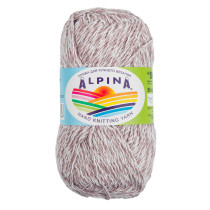 Пряжа ALPINA " SHEBBY" 100% хлопок 10 * 50г 150 м №03 серый- белый. Цена за упаковку 10 шт — фото 1