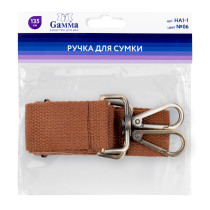 " Gamma" HA1- 1 Ручка для сумки, полиэстер 135 см 1 шт. №06 коричневый — фото 2