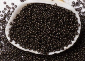Бисер Япония MIYUKI Seed Beads 15/0 5г 2004 тёмно-оливковый матовый металлизированный — фото 3