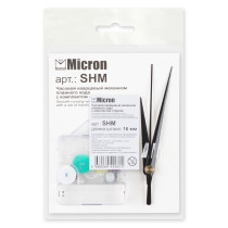 " Micron" Часовой кварцевый механизм плавного хода с комплектом стрелок SHM 16 мм — фото 1