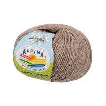 Пряжа ALPINA " ORNELLA MERINO" 100% мериносовая шерсть 10 * 50г 125 м №400 бежевый. Цена за упаковку 10 шт — фото 1