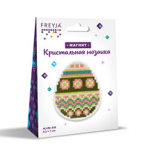 Кристальная ( алмазная) мозаика  " ФРЕЯ" ALVM- 030 магнит " Яйцо" 8, 5 х 7 см — фото 2