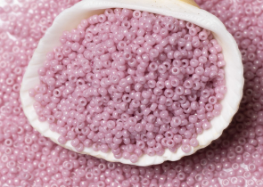 Бисер Япония MIYUKI Seed Beads 15/0 5г 0599 античная роза непрозрачный блестящий — фото 3