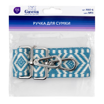 " Gamma" HA1- 4 Ручка для сумки, полиэстер 135 см 1 шт. №11 голубой — фото 2