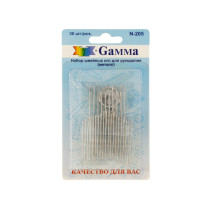 Иглы для шитья ручные " Gamma" N- 205 для рукоделия в блистере 30 шт. .  — фото 1