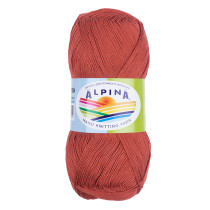 Пряжа ALPINA " VIVEN" 100% бамбук 10 * 50г 405 м №18 т. рыжий. Цена за упаковку 10 шт — фото 1