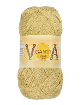 Пряжа VISANTIA " LUXE new" 85% вискоза, 15% люрекс 5 * 100 г 240 м №03 бежевый. Цена за упаковку 5 шт — фото 1