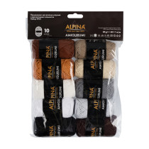 Пряжа ALPINA " AMIGURUMI" 100% хлопок 10 х 25 г 62 м Set №01 — фото 1