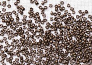 Бисер Япония MIYUKI Seed Beads 15/0 100г 2006 бронзовый матовый металлизированный — фото 2