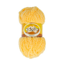 Пряжа ADELIA " SOFIA" 100% полиэстер 10 * 50г 90 м №35 желтый. Цена за упаковку 10 шт — фото 1