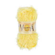 Пряжа VISANTIA " TRAFKA" 100% полиэстер 5 * 100 г 150 м №0048 св. желтый. Цена за упаковку 5 шт — фото 1