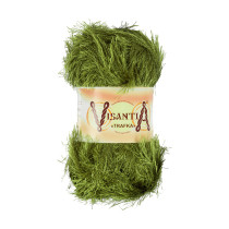 Пряжа VISANTIA " TRAFKA" 100% полиэстер 5 * 100 г 150 м №0044 бл. зеленый. Цена за упаковку 5 шт — фото 1