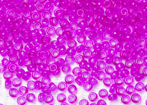 Бисер Япония MIYUKI Seed Beads 15/0 100г 1310 окрашенный фуксия прозрачный — фото 2