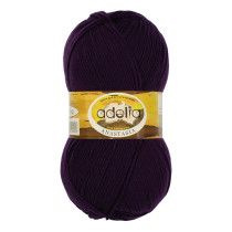 Пряжа ADELIA " ANASTASIA" 100% акрил 5 * 100 г 330 м №20 т. фиолетовый. Цена за упаковку 5 шт — фото 1