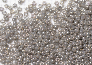 Бисер Япония MIYUKI Seed Beads 15/0 5г 1865 дымчато-серый непрозрачный блестящий — фото 2