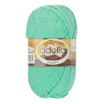 Пряжа ADELIA " HAPPY" 100% акрил 10 * 50г 128 м №17 мятный. Цена за упаковку 10 шт — фото 1