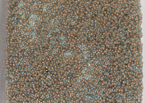 Бисер Япония MIYUKI Seed Beads 15/0 5г 0351 аква блестящий персиковая линия внутри — фото 4