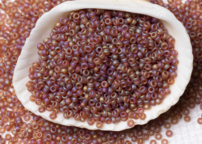 Бисер Япония MIYUKI Seed Beads 15/0 100г 0134FR тёмно-топаз радужный матовый — фото 3