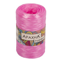 Пряжа ARACHNA " Raffia" 100% полипропилен 5 * 50г ± 10 г 200 м №10 розовый. Цена за упаковку 5 шт — фото 1